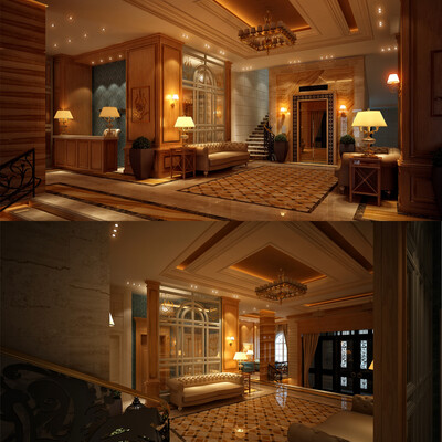 Entrance of an apartment complex in Astana city