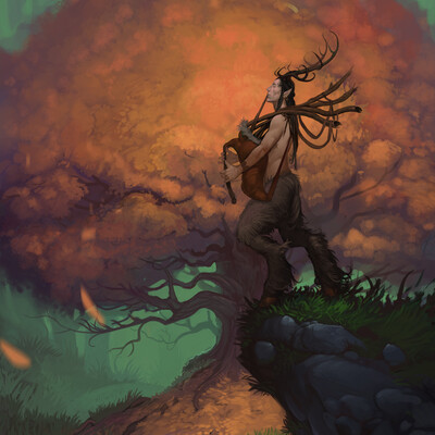 By the path of wind