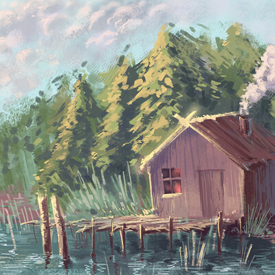 At the lake