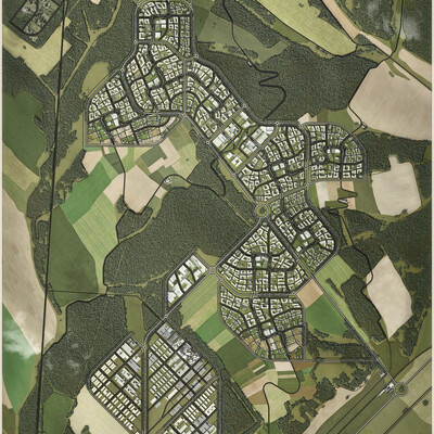 Satellite town map