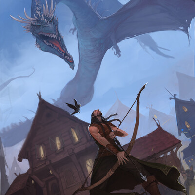 Bard the Bowman and the last flight of Smaug 