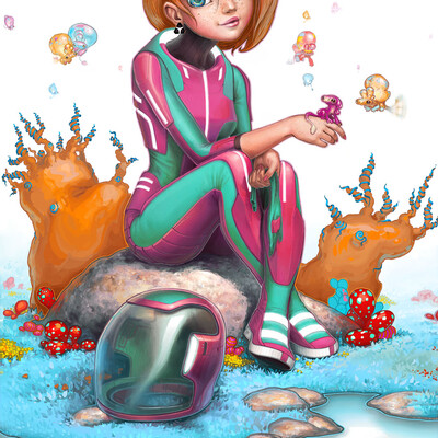 young woman astronaut