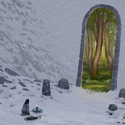 Spring Door