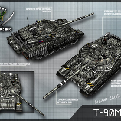 Russian modern tank T-90MS