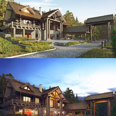 Wooden house