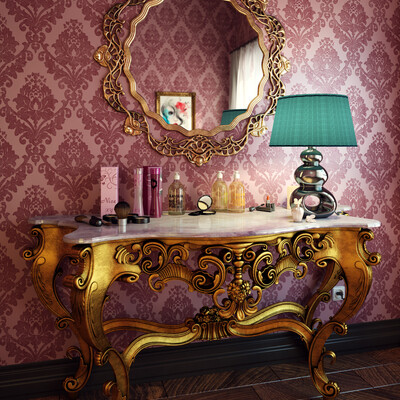 Table and cosmetics