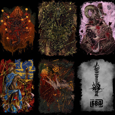 Prints in "hardcore" style