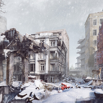 Winter Moscow Post Apocalypse