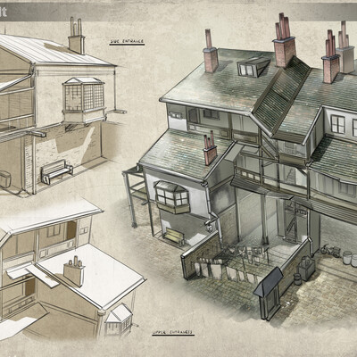 Poison Belt. Slums architecrure