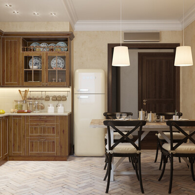 The kitchen in country style
