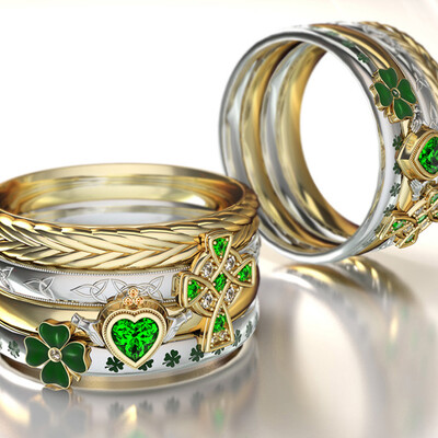 Four Rings on the Irish theme