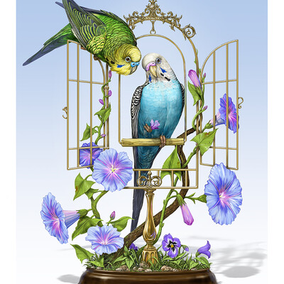 Parakeets.