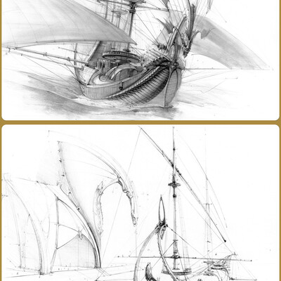 sketches 4 ships