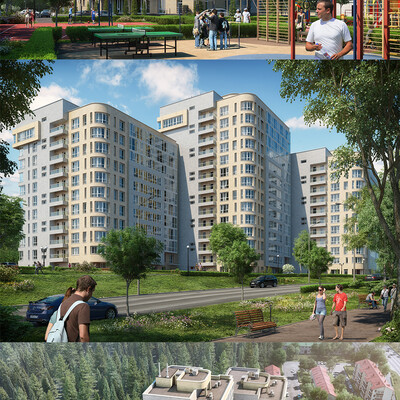 Apartment complex in Hanty
