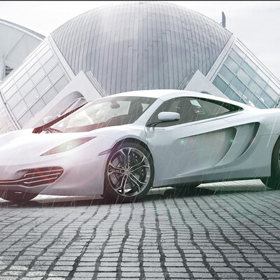 mclaren mp4-12c  HDRI