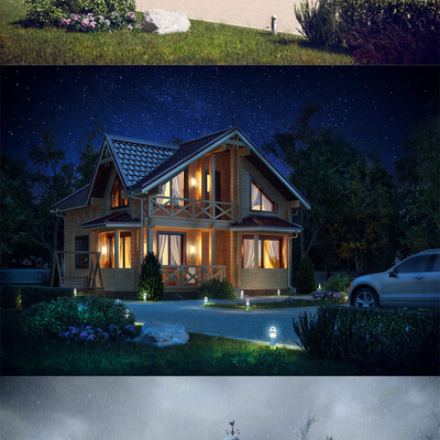Small wooden house