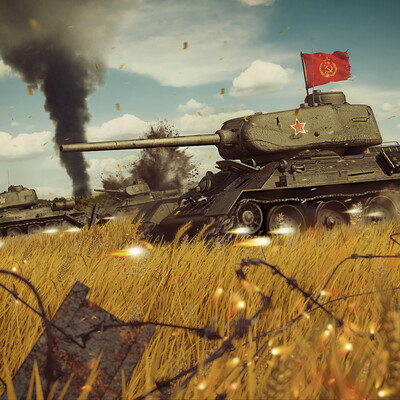 T-34-85 Action!