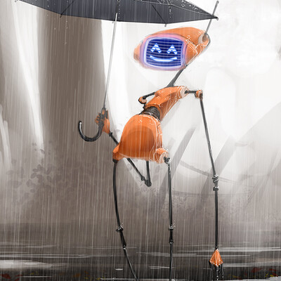 Under the rain