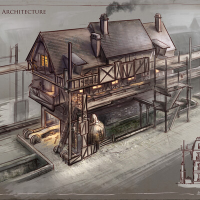 La Revolution. 1625. Mid Class Architecture