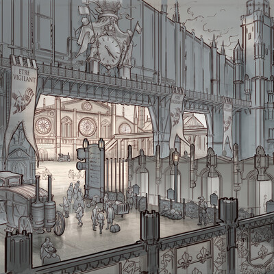 La Revolution. 1625. Train Station
