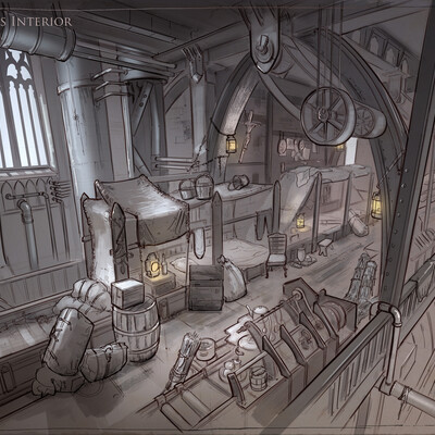 La Revolution. 1625. Poor Class interior