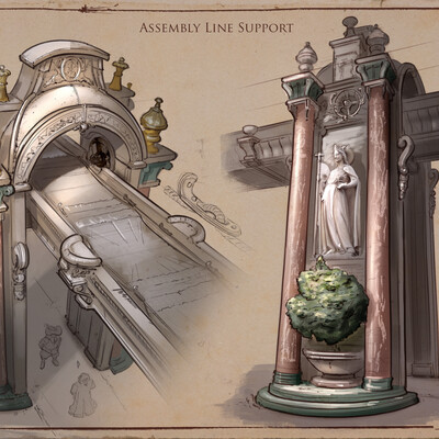 La Revolution. 1625. Assembly Line Support