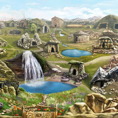 Stone-steppe location