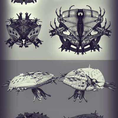Concepts of alien ships