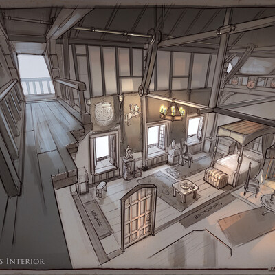La Revolution. 1625. Mid Class Interior