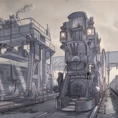 La Revolution. 1625. Train Yard