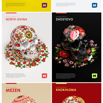 Painted skulls