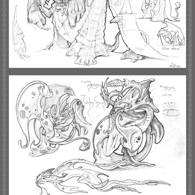 Sketches Holy Dragon of Axion