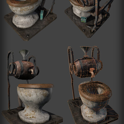 Toilet and sink can be ...