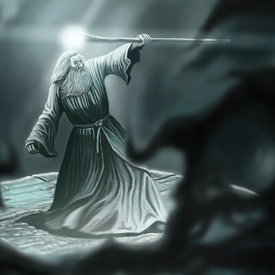 attack the necromancer.