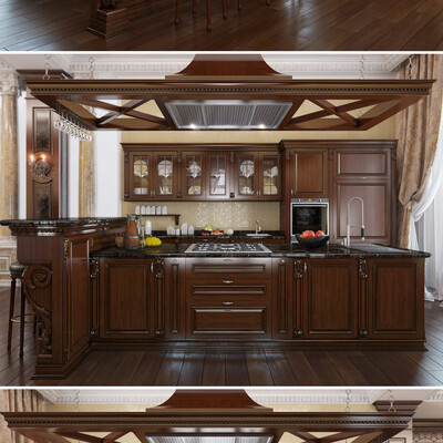 Kitchen in classical style