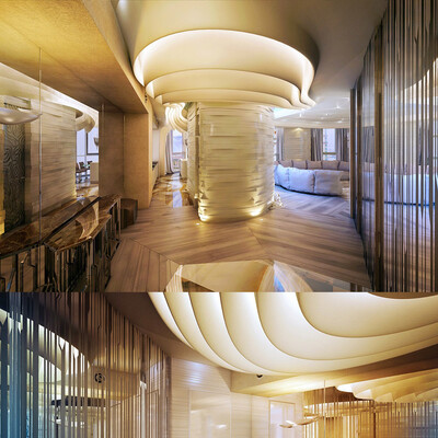 Futuristic apartments in Alie Parusa. Moscow
