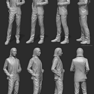 Ful body Portrait. 3d print