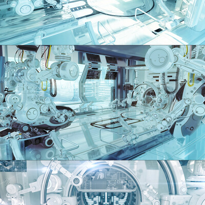 Futuristic lab