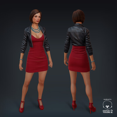 Girl in red