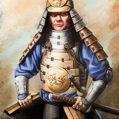 Samurai in armor