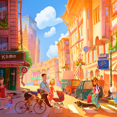 Bright city