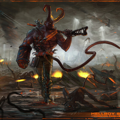 Hellboy-stand (Comicon 2014)