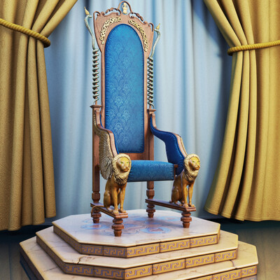 Armchair with lions