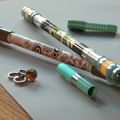 My pens for penspinning.