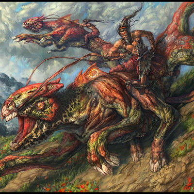 Mountain barbarians raid