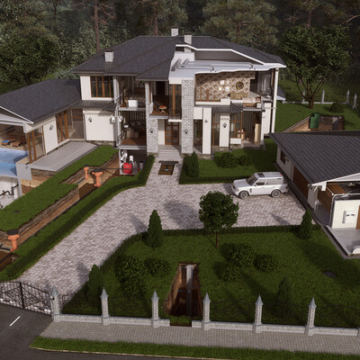 House with communications.