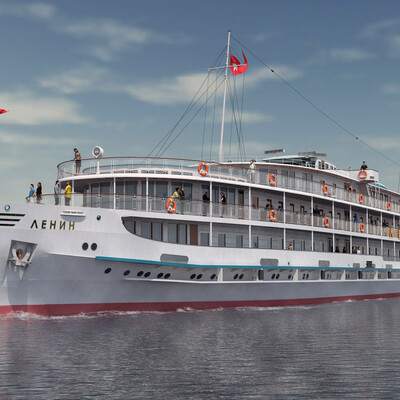The Soviet diesel-electric ship "Lenin"