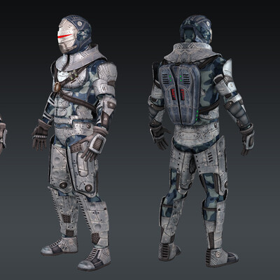 Futuristic warrior