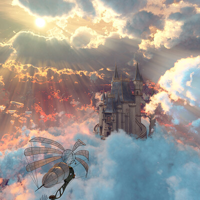 World of dreams. Cloud castle