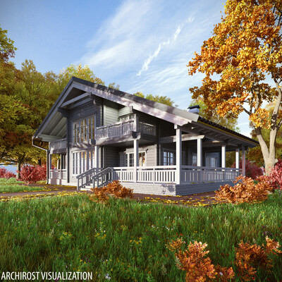 Visualization of wooden houses for NLC